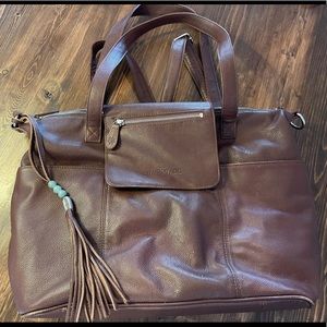 Lily Jade Madeline leather diaper bag